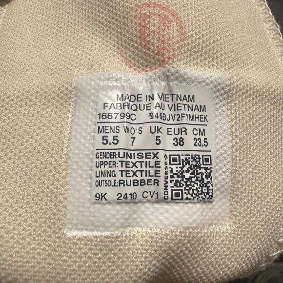 ⭐Converse Chuck Taylor Run Star Hike Hi Sz 7 Womens Shoes Sneakers White 166799C - Picture 10 of 12